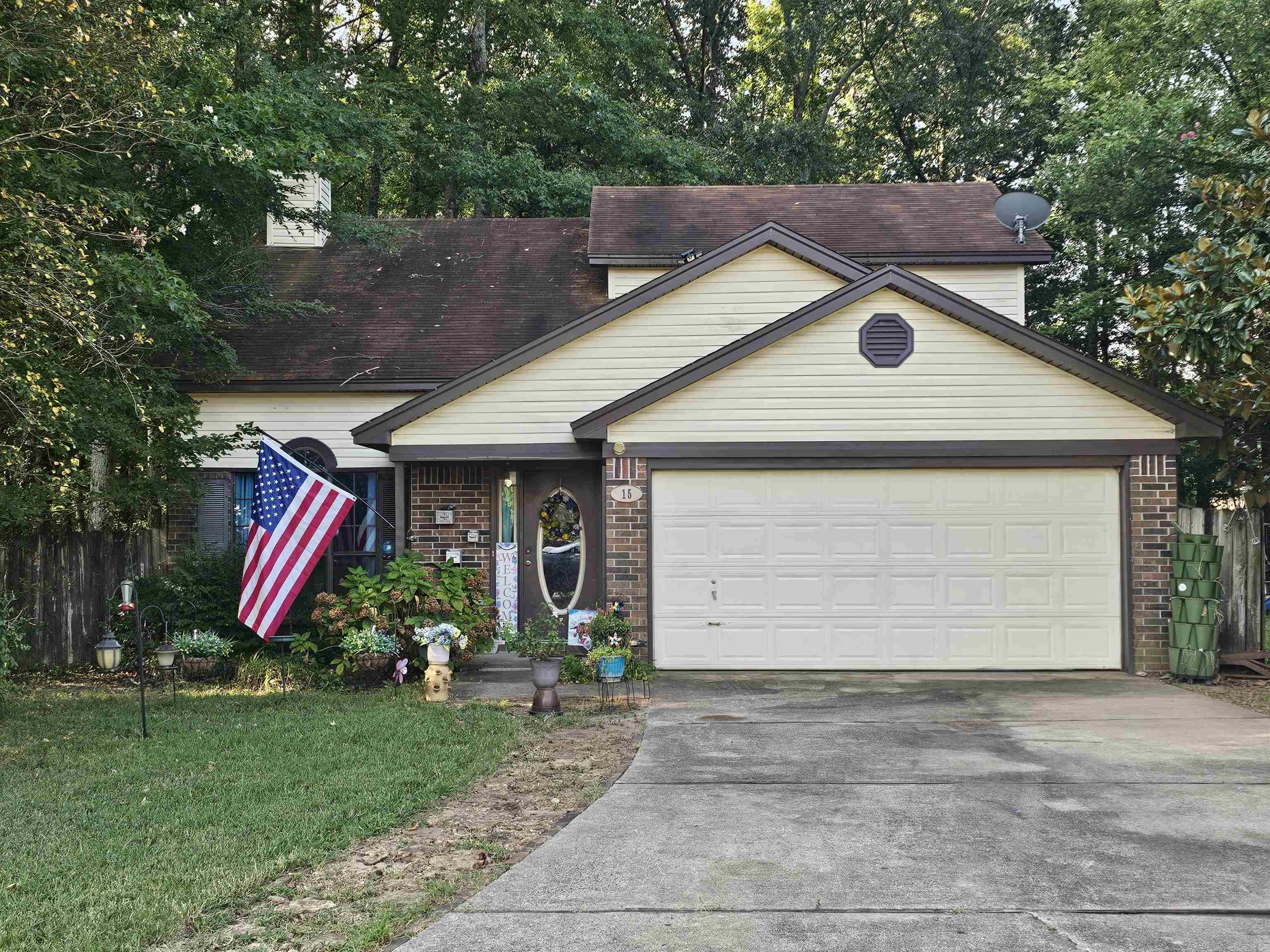 This charming home is tucked away in a quiet neighborhood with easy access to the interstate and downtown Cabot! Outside, you will enjoy a spacious yard with beautiful, mature trees to make it feel like you are out in the country. The inside has a convenient layout, with the primary bedroom on the 1st floor, and 3 more bedrooms upstairs. Half of the garage has been converted to create an office or bonus room inside, but can be converted back if necessary. With a little TLC, this home is ready for new memories!