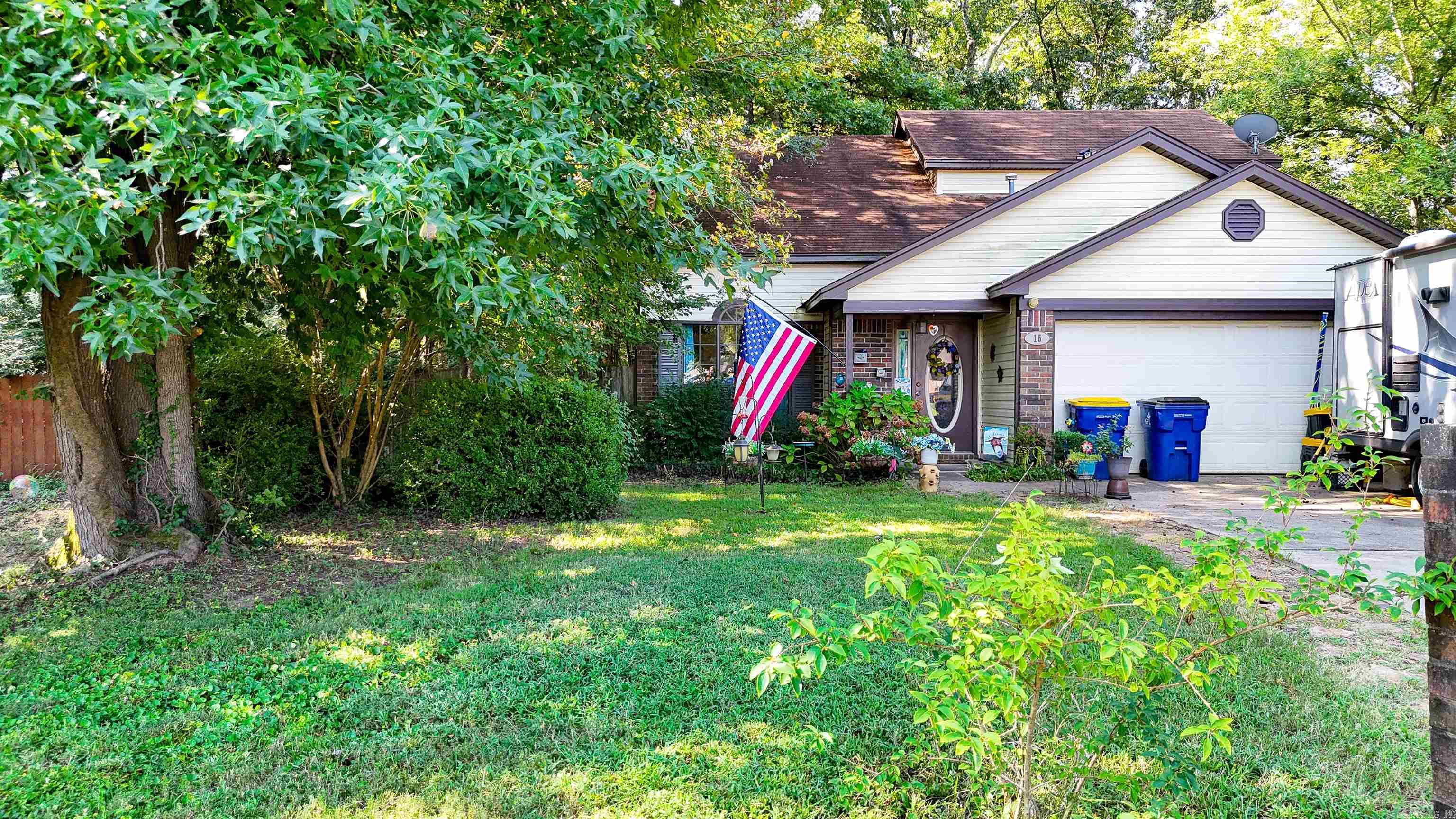 This charming home is tucked away in a quiet neighborhood with easy access to the interstate and downtown Cabot! Outside, you will enjoy a spacious yard with beautiful, mature trees to make it feel like you are out in the country. The inside has a convenient layout, with the primary bedroom on the 1st floor, and 3 more bedrooms upstairs. Half of the garage has been converted to create an office or bonus room inside, but can be converted back if necessary. With a little TLC, this home is ready for new memories!