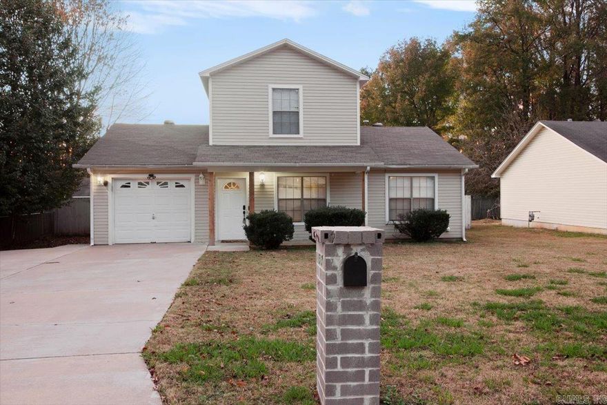 Beautiful 3 bedroom, 2 bathroom house with garage, privacy fence and storage shed. Newer appliances, countertops and fixtures, hard floors throughout and recently painted! Tucked in a less trafficked cove, this quiet house is within walking distance to the park and only a short drive to the interstate and LRAFB. Refrigerator, Washer and Dryer INCLUDED! This one won't last long!  *No pets allowed