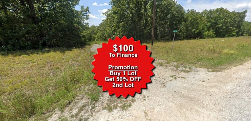 Buy one lot and get 50% off an additional lot! Owner-finance for easy terms. Cash buyers can pay by debit or credit card as well. Nice lot to develop or hold for future value. Public water and electric are available to run to property and will need septic. Owner/agent. No mobiles allowed. 300-2500 minimum build size on any other type of home, depending on subdivision. Finance is $100 down and 10 months at $99 and closing costs are included. Lots marked with red banner are part of promotion. No limit on lots. Buyer responsible for any/all taxes and lots sold "as-is". Quit claim deed conveys.  Parcel ID# 215-14294-000