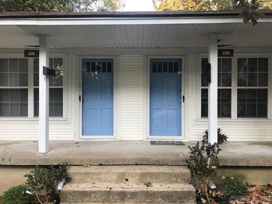 REDUCED RENT FOR THREE MONTHS (April, May, June).  Rent for April, May, and June is $450.00.  Rent beginning in July will be $650.00.  LOCATION!  Left side of duplex located in Hillcrest,.  Two minutes from UAMS.  Original hardwoods throughout living and bedrooms.  Great light.  Kitchen comes with range and refrigerator.  Kitchen has washer hookups and gas dryer hookup.  Two bedrooms, one bathroom unit.  Small, shared back porch with garage storage underneath.  Ample off-street parking.