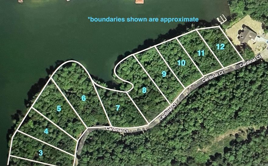 Wooded lot on Lake Hamilton with 130' of lake frontage.  Lakeside School District.