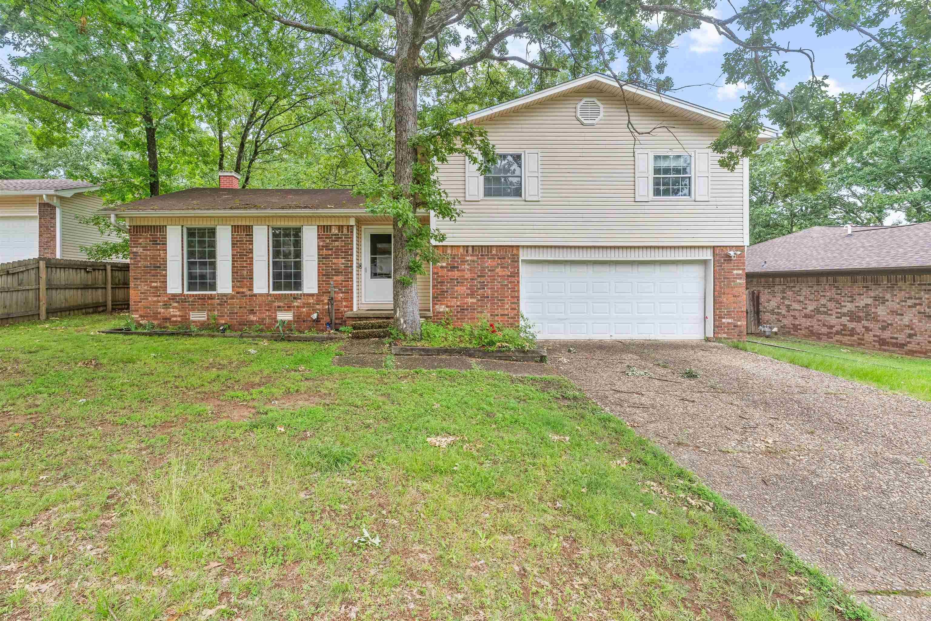 Nice Sherwood home that has 3 bedrooms, 2 baths+ a bonus room off the garage. Large den w/ Fireplace, good sized kitchen with lots of cabinets+counter top space. Eat in kitchen overlooks the sliding glass doors/deck/ large back yard. Master bedroom has a walk-in closet...master bath has been updated (re-done down to the studs) in 2018. Corian Countertops, step in shower+ nice cabinets were included in the updates. Heat/Air replaced in 2018.(approx)Water heater 2015(approx) AWESOME 20X16 BARN/shop, with electricity, and a fully decked Loft. Washer, Dryer and Refrigerator, ring doorbell/camera convey with property! Being sold as-is...Inspections are welcome.