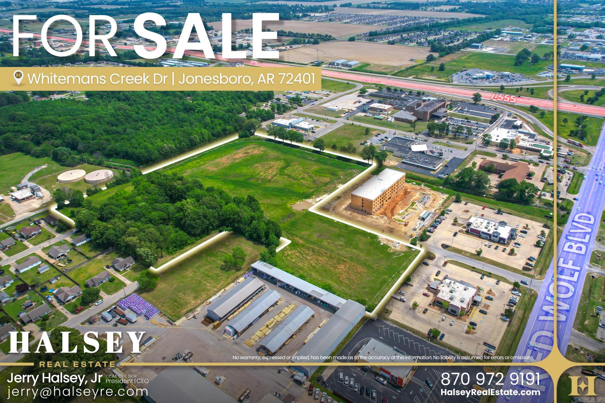The development site spans approximately 13.6 acres and is strategically located off Red Wolf Boulevard, a prominent and well-traveled thoroughfare in the region. Situated in a prime area with easy access to major highways and public transportation, the location offers excellent visibility and convenience. The development offers a unique opportunity for businesses looking to establish a strong presence in a high-growth area.