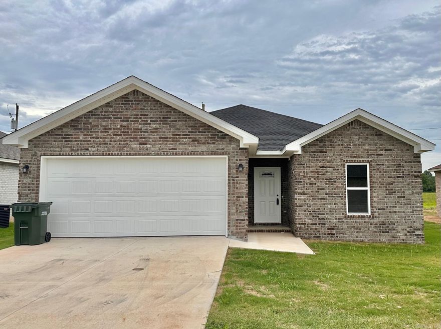 Check out this all brick three bedroom, two bath home with a $0 down payment loan option. You will find a large open floor plan with walk-in pantry/laundry combo, huge granite island in kitchen and stainless appliances. The master is extra spacious and has a custom walk-in closet and beautiful tiled shower/tub combo. Everyone will love the covered back patio. This area is just a short drive into Jonesboro and is close to schools, hospitals and local shopping.