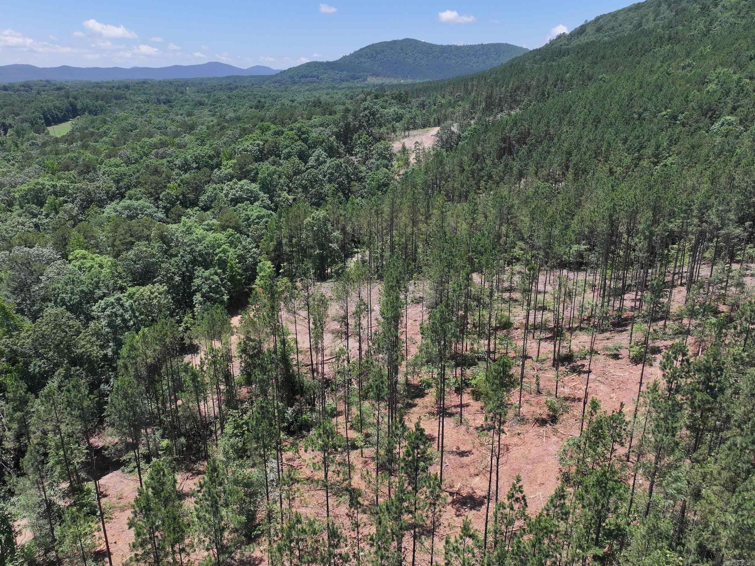 Approximately 10 acres of land for sale in Montgomery County with scenic mountain views. The property is conveniently located near the Caddo River and the Albert Pike Recreation Area, providing easy access to outdoor recreation. It is approximately 40 miles from Hot Springs, offering a balance of rural living with access to city amenities.