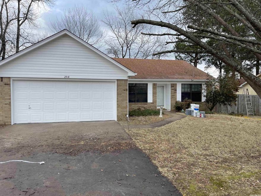 Newly renovated 3 bedroom 2 bathroom home in the heart of Bryant that features beautiful flooring and fresh paint all throughout!  Large privacy fenced backyard, 2 car garage, and freshly trimmed landscape. This home is located in the Bryant School District and in an amazing neighborhood near by shopping centers and restaurants.  Washer and dryer hooked up and ready to go for the new tenants convenience!  Available immediately. Tenant is responsible for all utilities and yard maintenance. Pets are accepted with a $300 non-refundable per pet. Deposit is $1,600.