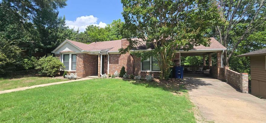 3 Bedroom 2 Bath Non-Smoking House in the Parkhill area of North Little Rock. This home includes LOTS OF SPACE. There are 2 living areas, a Dinning Room, Faux Fireplace in upstairs Living Room, updated kitchen and bathrooms, deck, and fenced yard. The kitchen is furnished with Stainless Steel Appliances including the gas Stove, Fridge, Microwave, Dishwasher and Disposal. Also included is a large island, room sized walk-in closet, Makeup vanity in addition to the double vanity in the master bathroom, hardwood floors throughout, ceiling fans, separate utility room with washer & electric dryer connections along with a sink and table for folding your laundry, huge storage area, and a 1 car carport (or large covered patio area). Pets may be considered.