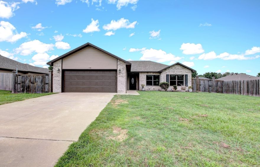 Welcome to 15 Kasidyann, nestled in the heart of Ward and located in the desirable Cabot School District! This charming home features durable vinyl plank flooring and an open layout that feels spacious and welcoming. The kitchen is designed for both function and style, with granite countertops, a center island with breakfast bar seating, and a convenient pantry closet. The split floor plan offers a private primary suite complete with double sinks and a generous walk-in closet. The second bedroom is oversized, offering versatility for a guest room, home office, hobby space, or workout area. Step outside to relax or entertain under the covered patio, overlooking a huge backyard with room to make it your own. With thoughtful details throughout and plenty of space inside and out, this home is ready for its new owner!