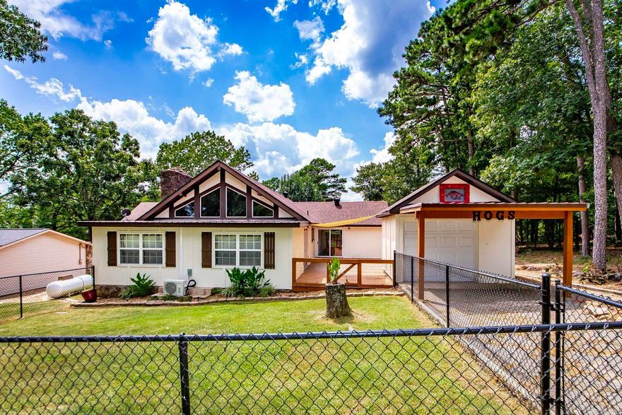 Welcome to this exquisitely remodeled home on Indian Hills Golf Course. This property promises a lifestyle of relaxation & leisure because all of the updates have been completed so you can enjoy a day on the course & sunsets on the lake. Step inside to discover a thoughtfully designed split floorplan highlighted by large windows & the spacious living room/dining area with new ventless gas logs in the fireplace. The kitchen includes a new stove & vent-a-hood. The refrigerator, washer, & dryer convey w/ the sale of this property. Immerse yourself in comfort with a suite of 2023 upgrades, such as a brand-new roof, a cutting-edge mini-split hvac unit, & a high-efficiency HVAC unit, newly installed windows & elegant french doors, & many other updates including painting inside & out. Fairfield Bay comes with unmatched amenities, including access to 3 sparkling swimming pools, vibrant playgrounds, well-maintained tennis courts, modern fitness center, hiking & biking trails, ATV/UTV trails, pickle ball, 2-18 hole golf courses, bowling alley & pristine Greers Ferry Lake. There is a lower level area workshop/storage & the golf cart garage/storage building. Come enjoy the life. New sewer pump