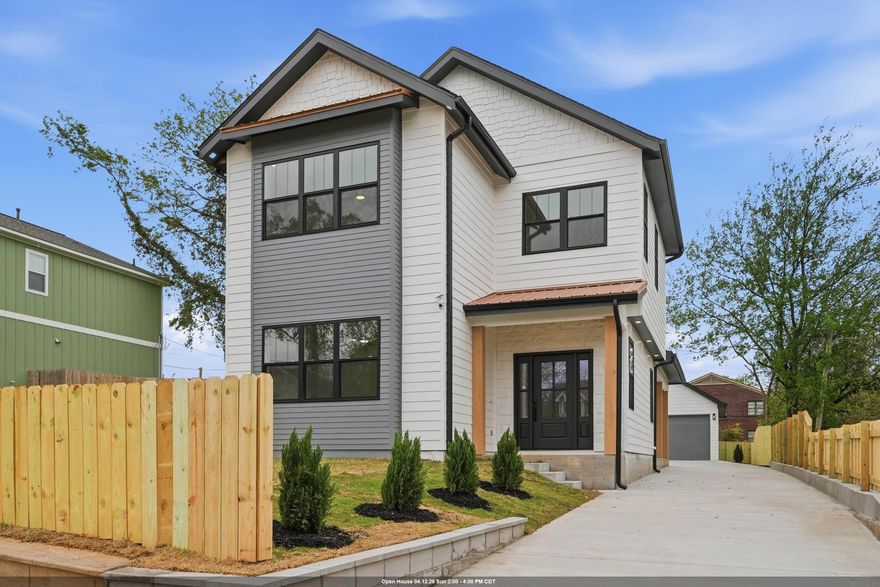 Welcome to this beautifully crafted new construction home located in the heart of downtown Little Rock, just minutes from local dining, shopping, and popular breweries. This thoughtfully designed residence offers the perfect blend of modern style and everyday functionality. Step inside to discover an abundance of natural light and a spacious, open layout. The designer kitchen is a true centerpiece, featuring a striking terra-cotta backsplash, sleek quartz countertops, and high-end finishes throughout,perfect for both entertaining and daily living. The home is also equipped with high-end appliances, adding both style and efficiency to the space. This home offers four generously sized bedrooms and three full bathrooms, providing ample space for family, guests, or a home office. The inviting living area is enhanced by a stylish electric fireplace, creating a warm and contemporary atmosphere. Additional highlights include custom finishes throughout, spray foam insulation for enhanced energy efficiency, and a large two-car detached garage. Enjoy plenty of additional parking in the driveway, along with a fully fenced yard—ideal for privacy, pets, or outdoor gatherings.