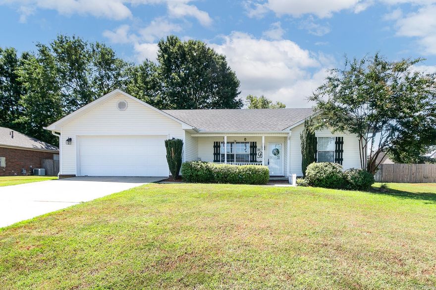 Come see this cozy 3-bedroom, 2-bath home in Woodbridge! The wide front porch is perfect for morning coffee, and inside you’ll find a vaulted ceiling in the living room that makes the space feel open and bright. The kitchen has a nice eat-in area, and the split floor plan gives the primary bedroom a little extra privacy. The primary suite includes a walk-in closet and a tub/shower combo, while the laundry room makes life easier with a utility sink and plenty of shelving. Out back, the yard is fully fenced with a covered patio great for relaxing or entertaining. This home also comes with peace of mind thanks to so many recent updates: new AC unit (2025), new roof (2023), new electrical panel and breakers, new hot water heater, new gutters, and new front siding. All the comforts you need with big upgrades already taken care of!