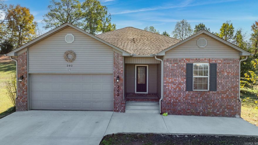 Welcome to this beautiful home situated on nearly 1.5 acres! Stainless steel appliances in the kitchen and the refrigerator will stay! Master bathroom features a walk-in shower redone in Sep. 2024. New gutters installed in 2020, new front and back doors 2021, new toilets Sep. 2024, new driveway and front patio Oct. 2024. Fall HVAC maintenance and septic clean-out Nov. 2024. Washer and dryer will also stay! This home is eligible for a Rural Development Loan and $0 down! Agents see remarks.