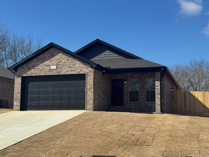 Be the first to live in this beautiful new construction home offering 3 bedrooms, 2 bathrooms, and a spacious 2-car garage with MyQ smart technology.The open-concept layout features abundant natural and recessed lighting, white shaker cabinets, quartz countertops, Delta faucets, stainless steel appliances, a large pantry, and a dedicated laundry room. The primary suite includes a walk-in closet  and a private en-suite bath with a double vanity. Additional bedrooms offer generous closet space, along with upgraded ceiling fans and 2" faux wood blinds throughout the home. Enjoy outdoor living with a covered front porch and a private side patio that opens to a fenced backyard. Energy-efficient features include central heat and air with heat pump, blown in insulation, and LED lighting.