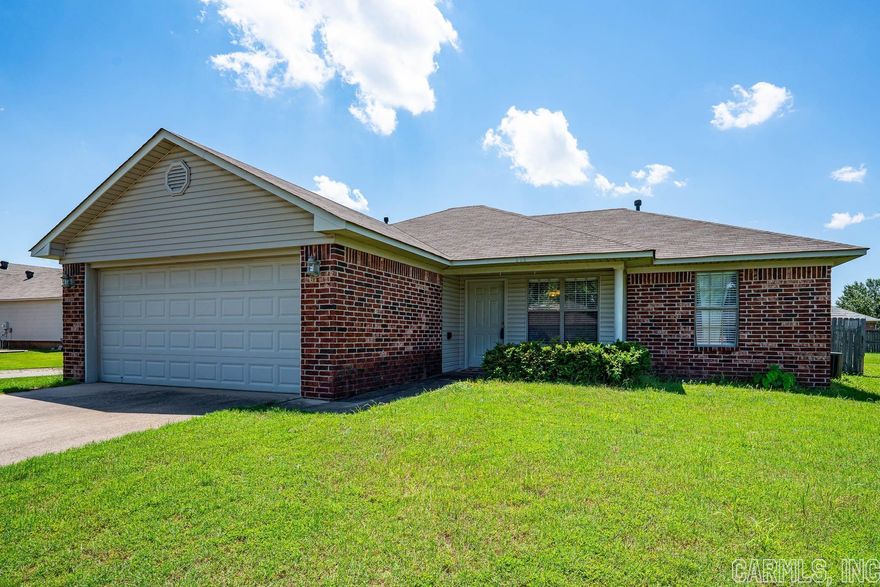 Great starter home approximately a mile from either shopping center and close to many restaurants. It's located on a large corner lot with a huge fenced backyard. Spacious master suite with walk in closet.  Fresh paint in neutral colors in common areas, new ss dishwasher, range and microwave along. SS refrigerator to convey HVAC 2019 and Roof 2020.  Agent See Remarks