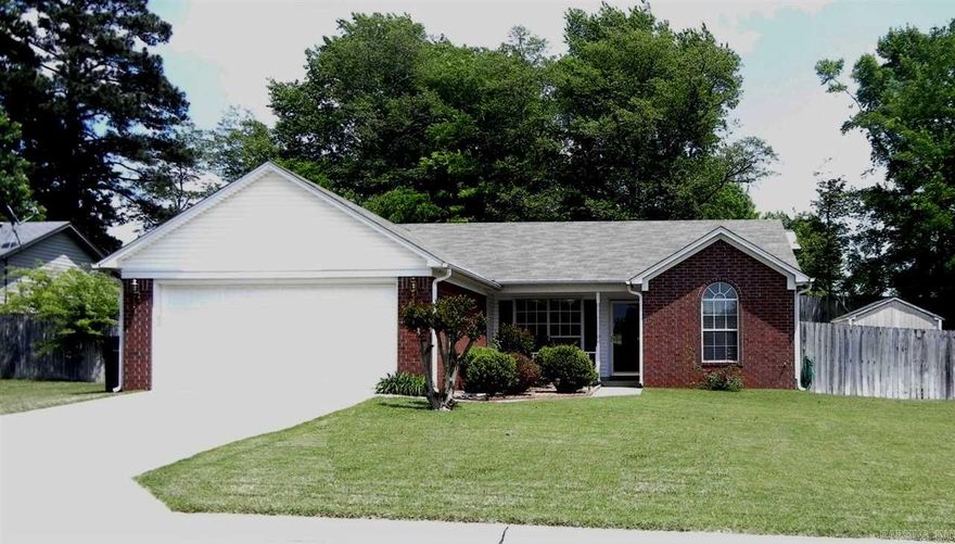 Great home for a growing family! Large fenced back yard. Just blocks from the elementary school and still qualifies for a Rural Development Loan! New Roof in 2011. Great Room has a Vaulted Ceiling and French Doors onto the patio has blinds in the doors. Master Bath has a whirlpool tub and his and hers closets.