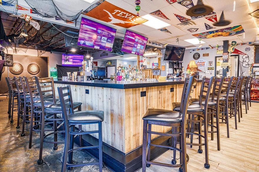 This is your ultimate local hangout-a full service restaurant and sports bar where the game is always on and the food hits the spot. With wall to wall Tv's showing every major sporting event, a wide selection of liquor, cold beers on tap, and a menu full of specialty items, we're the perfect place to grab dinner, catch the game, or unwind after work. Whether you're flying solo, out with friends, or celebrating a win, the Sand Trap delivers great vibes, bold flavors and non stop sports action-all in one convenient location. Come for the food, stay for the game!  Includes a fully equipped kitchen, POS system, Music Bingo System, Strong local reputation & loyal clientele Seating capacity 60+ outdoor patio space Building is currently leased by owner and sq. footage is approximate- total expenses, taxes and property details to be provided to interested parties upon request.