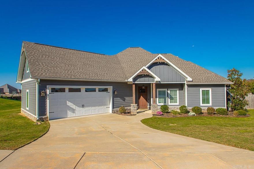 This stunning, like-new home in the sought-after Coldwater Creek subdivision is an absolute must-see. From the moment you arrive, you’ll be captivated by its exceptional curb appeal and thoughtfully designed layout. Featuring 4 bedrooms or 3 bedrooms plus an office and a bonus room, this versatile floor plan adapts effortlessly to your lifestyle. The open-concept kitchen & living area showcases exquisite custom millwork, floor-to-ceiling cabinetry, leathered granite countertops, gas range, and stainless steel appliances—a true culinary dream. The inviting living room with a gas starter fireplace sets the perfect tone for comfort and style. The spacious primary suite boasts tray ceilings, a luxurious soaking tub, and a tiled walk-in shower, conveniently located near the laundry room. A custom office with built-ins provides the ideal workspace. Step outside to unwind on the covered patio featuring a gas starter, wood burning fireplace and grill hookup, overlooking the fully fenced backyard—perfect for entertaining or relaxing. Don’t miss the opportunity to make this elegant home yours before it’s gone! New roof 2024