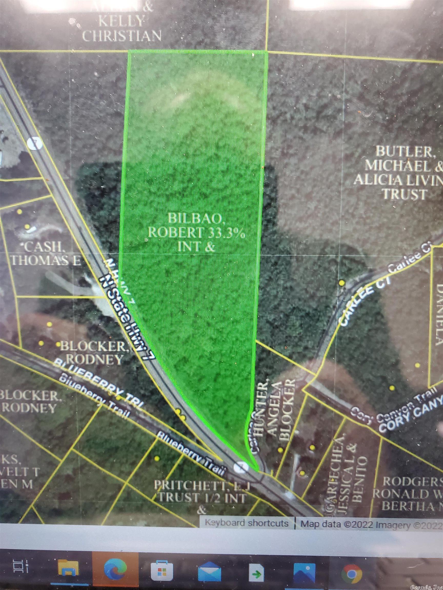 Garland County Property ID 3075. Approximately 9.5 acres with Hwy 7 Frontage. Deed shows over 100ft on Hwy 7.