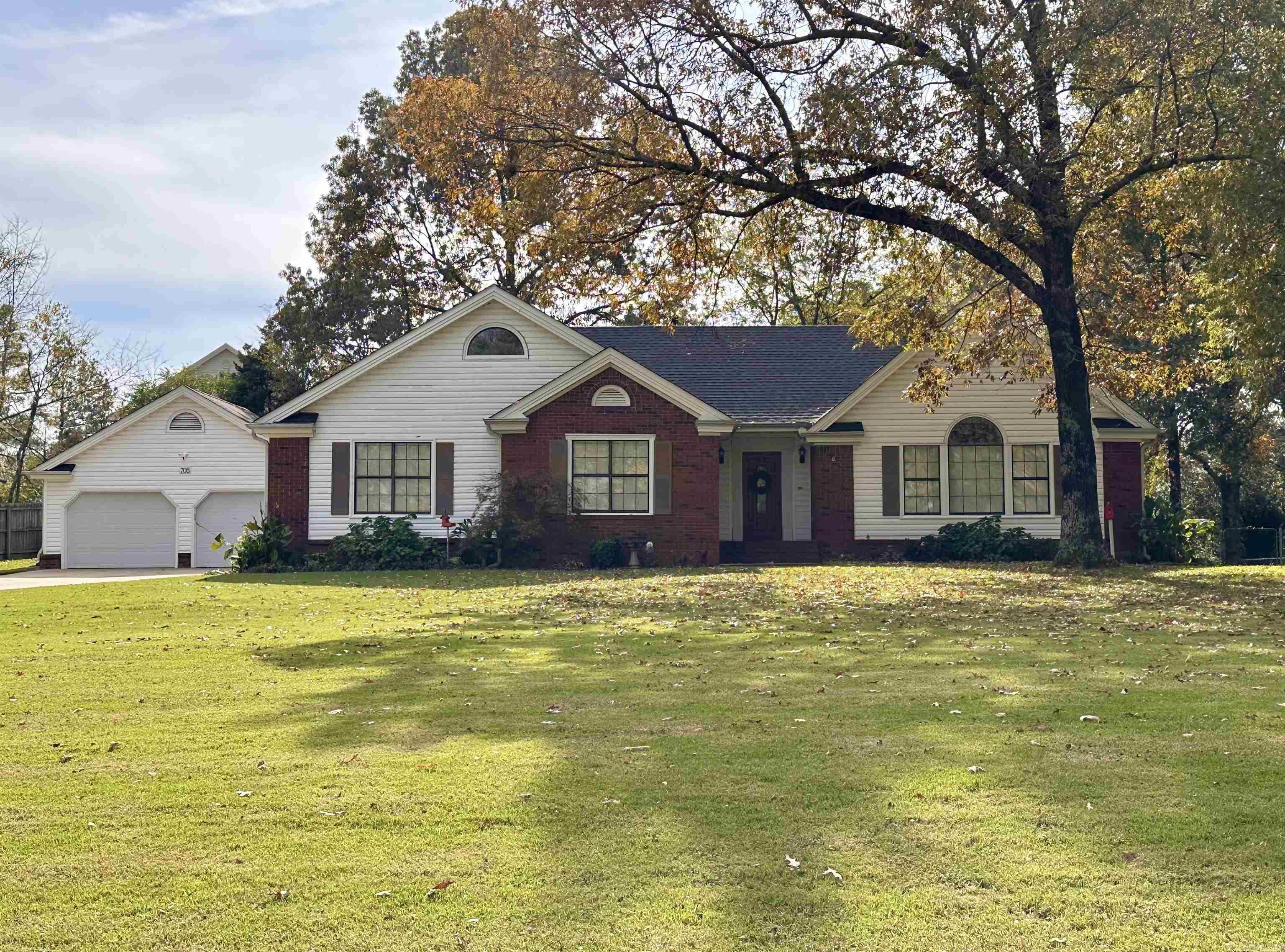 Charming and spacious three bedroom, two bathroom home with so much to offer! Featuring two inviting living areas, a formal dining room, a bonus room, large eat-in kitchen, this home is perfect for comfortable living and entertaining. Nestled on over half an acre on a quiet dead-end street, it boasts a screened porch, two gas fireplaces, and an attached shop for extra storage or hobbies. The two-car garage adds convenience, and the location across from Craighead Forest Park in the highly sought-after Valley View school district makes this property truly special. Don't miss this unique opportunity!