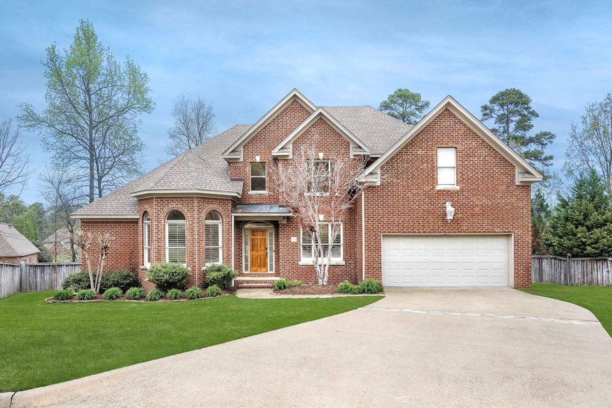 Thoughtfully designed 4 bed, 4 bath home, is perfectly positioned in a quiet cul-de-sac. Generous, level lot offers rare outdoor space with room for anything from a play area or garden to future expansion. The backyard is a private retreat, complete with a covered deck featuring a ceiling fan, stepping down to a spacious circular patio ideal for relaxing or entertaining. Inside, the home’s open & airy layout is enhanced by soaring ceilings, a grand staircase, & elegant transom windows that flood the space with natural light. The main floor designed for easy everyday living, features the primary suite & a guest bedroom, each with its own full bathroom. Perfect for those who value main-level living, for convenience, guests, or multigenerational needs. Upstairs, 2 more bedrooms, bonus room, & additional bathrooms offer flexibility for family, guests, or a home office. The 2-car garage gives ample storage & parking space. Fresh paint throughout puts the finishing touch on this gem. With its quiet location, expansive lot, & easy access to neighborhood schools, shopping, major roads, & popular outdoor areas, this home delivers the space, comfort,&lifestyle.Deal feel out due to financing.