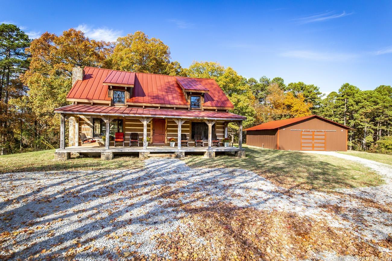 This could be your own piece of Paradise! Newly finished 3 bed, 2.5 bath and fully furnished log cabin on 8 Acres. Beautiful setting that backs up to National Forest with spring fed pond. Open floor plan with fireplace and granite countertops. Master bedroom on bottom floor and then 2 bedrooms plus loft area upstairs. Huge shop with electric and pergola to enjoy the fall evenings. Call today for your personal tour!