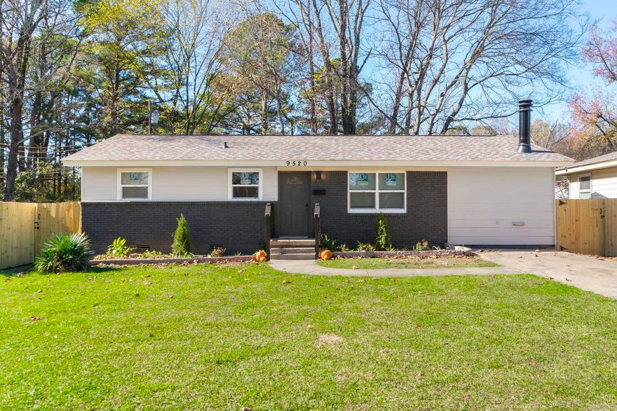 Looking for value in Little Rock that's close to everything? Don't miss 9520 Crofton Drive!   Completely remodeled while still retaining charm and character! Walk inside to a spacious and functional living room with a painted brick wood stove for comfort and relaxing evenings in the winter! The original wood floors bring the charm, but the tile where needed adds convenience to easy cleanup!   Enjoy making meals and memories in your large kitchen with bold black granite, shaker style cabinets, SS appliances, farmhouse kitchen sink and gas stove for all the chefs! The home offers plenty of natural sunlight that come through the new energy efficiant windows! The bedrooms are spacious and accommodating and the bathrooms have been revamped with large format tile and all new updated vanities and sinks!   The roof is new, the HVAC is new and the large flat backyard offers a new privacy fence and deck for entertaining! The only thing you need to do is decorate in your style!   You simply won't find a more stylish value than 9520 Crofton Road! Schedule your tour today!