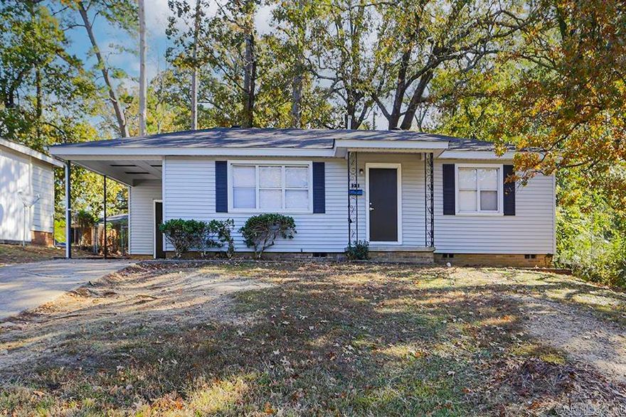 Prime investment opportunity near the University of Arkansas at Little Rock.  This charming 3BR, 1BA home is a great opportunity for a student, faculty member or home buyer looking for convenience to campus and/or local amenities. Features include a spacious, fully fenced backyard, carport with storage and kitchen with gas stove.  Newly painted and move-in ready!