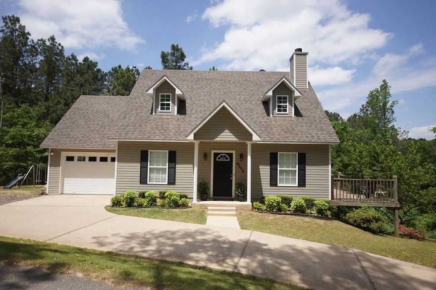 Very unique house on approx. 1 acre, close to town! 17ft vaulted ceiling in living room, red oak handrail on stairs and balcony, built-in entertainment center, new (2012) hardwood style floors, and woodburning fireplace. New paint throughout, great condition. Master has walk-in closet, double vanity, and jetted tub. 10X28 deck with view of woods. 14x14 storage rm that could be finished out. New HVAC 2014. All electric, low utility costs. Qualifies for RD 100% financing Loan!