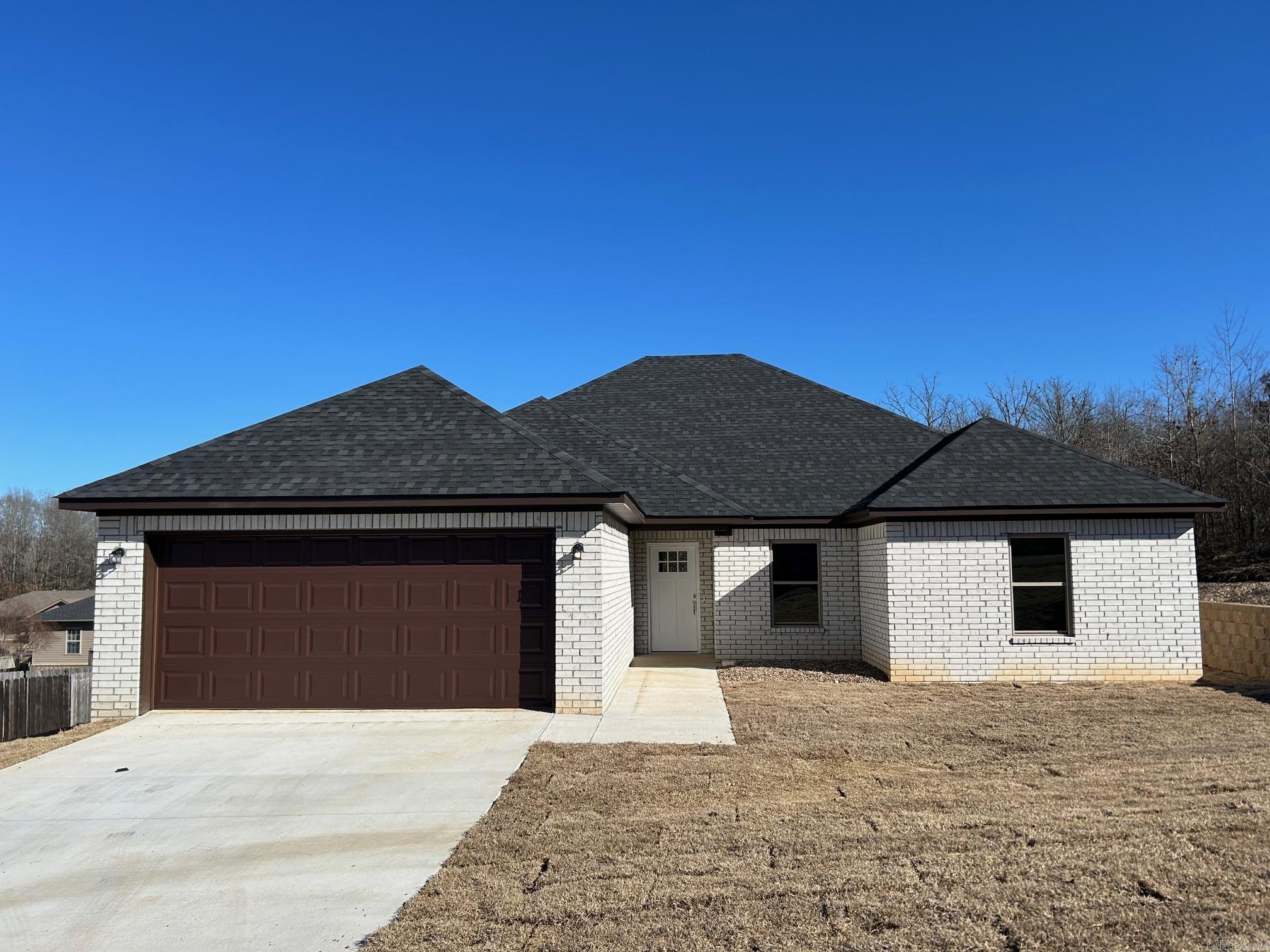 Brand new construction, features gourmet kitchen with granite CT's, walk in pantry, covered patio, Four bedrooms with a split floor plan, the primary features a custom tile walk in shower, soaking tub, two closets and two vanities. agents please see remarks