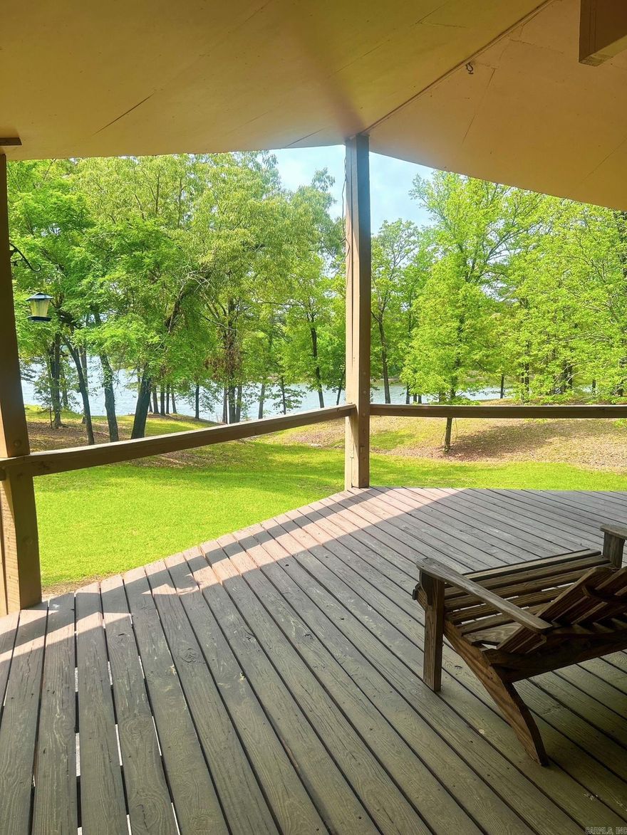 A rare find! One of the only houses on lake DeGray with access to the lake as well as an excellent view from the home. The house is a 4 bedroom/3 bath home well designed for privacy with an open concept in a secluded wooded setting. Additionally, the property has a cottage guest house and an open barn for storage. This is a unique, one of a kind property with direct access to lake DeGray.