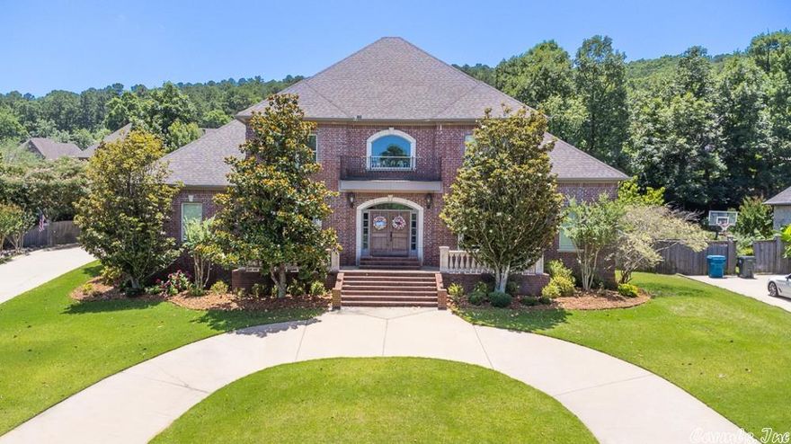 BEAUTIFUL DREAM HOME! This gorgeous home has it all.  Main level has dining room, great room W/FP  man cave with ice maker, fridge & sink.  Chef's kitchen W/5 burner gas cooktop & double ovens.  Master bedroom main level with a sitting area, Master bath has double vanities, jetted tub, and a separate shower.  4 large bedrooms up w/lots of space & storage.  Fabulous outdoor area w/ a covered patio W/FP, saltwater pool.  Move in ready! *Seller to retain possession through 8/22/22.* See confidential remarks.