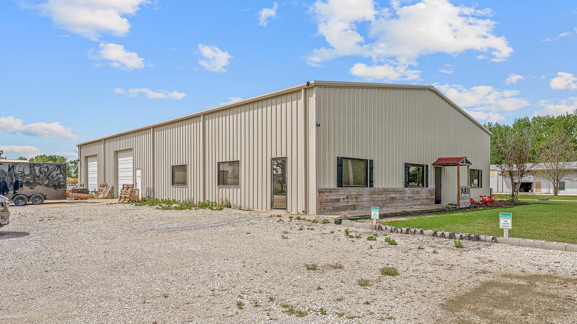 Rare Opportunity in Prime Industrial Location! Owner downsizing presents a unique chance to own a move-in ready commercial property in Northeast Arkansas's sought-after industrial district. Originally a 6,000± SF shell, the building has been upgraded to offer approx. 9,300± SF of usable space, including a partially finished upstairs (buyer to verify all measurements). Features include: 5 private offices, 2 lobby areas, 2 showrooms/retail areas, Private bedroom/living quarters with bath, 3 restrooms, Climate-controlled warehouse, 600-amp upgraded electrical, 2 large bay doors, Loft storage, Site prepped for second 6,000± SF building. Fronts Jones Road with shared driveway access via easement. Currently a printing facility, the space is ideal for automotive, service, trade, or light manufacturing businesses. Finished, upgraded industrial properties like this are rare—don’t miss out!