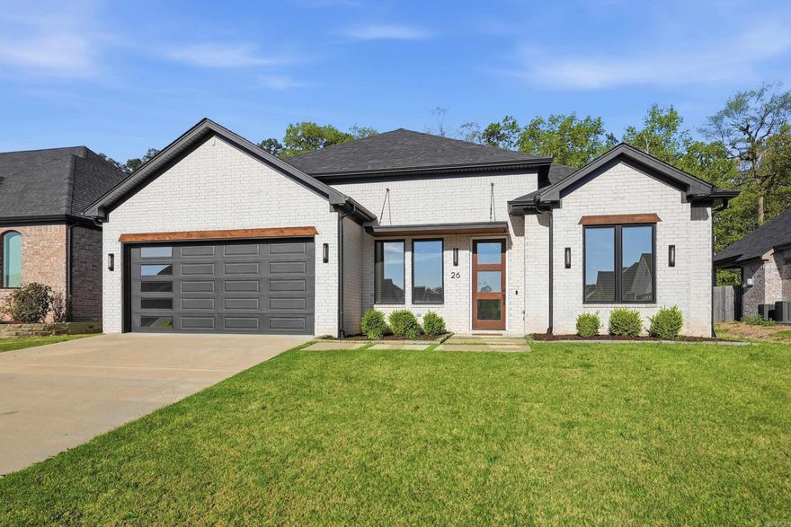 Sophisticated and modern style make this home one of the best Copper Run has to offer. Step into modern elegance in this stunning home designed for both comfort and style. Soaring 10-foot ceilings and expansive windows flood the space with natural light, creating a bright and airy atmosphere throughout. The heart of the home features an open concept living room with fireplace, dining, kitchen and bar area that opens to a large covered concrete patio and fully fenced backyard. When it's time to relax, retreat to the luxurious primary suite, where you'll find a spacious bedroom an additional fireplace and a walk-in closet that's out of this world. It's large pantry and laundry room add function to the home along with an elegant office space for working at home. Refrigerator, washer and dryer convey. It is stunning. Come take a look!