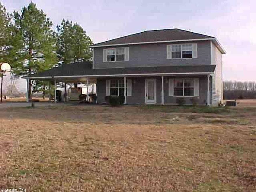 Two story home located on appr 5.5 ac with 30x40 metal shop w roll up door and air conditioner.  fenced on 3 sides, horses allowed. Home also has new HVAC unit within the past 3 years, Office/storage, pantry, island, dual walk in closets and much more. Resides in Vilonia School District, sits 30 min from LRAFB! NOTE: HOME NEEDS A LITTLE TLC. House is partially remodeled.