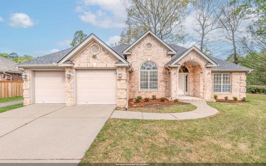 Welcome to this beautiful home nestled in a cup-de-sac featuring a desirable split floor plan with 3 bedrooms and 2 full baths.  The fully fenced backyard backs up to the Hold #8 tee box of the Country Club of AR golf course, featuring privacy and scenic views.  The updated kitchen showcases granite countertops, a stylish tile backsplash, and ample cabinet storage-perfect for both everyday living and entertaining.  Thought the home, you'll find LVT flooring in bedrooms, along with new blinds, and updated fixtures that add a fresh modern look.  The spacious family room features tall ceilings, elegant trim work, and a cozy gas fireplace that opens seamlessly to the living area and hearth room.  A formal dining room provides the perfect space for hosting gatherings.  The main bedroom offers private access to the patio, creating a relaxing retreat.  The en-suite bath includes a jetted tub and shower combination, generous counter space, and dual closets.  This home combines comfort, style and a fantastic golf course location-don't miss your opportunity to see it!  Agents see remarks!!!
