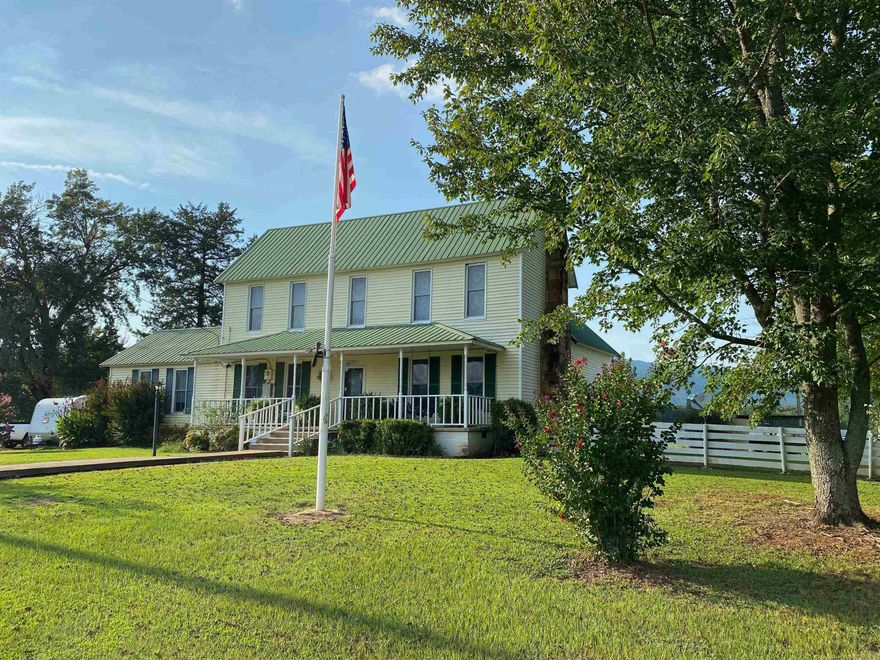 Nestled on a historic piece of the original land grant, this charming 4-bedroom, 2-bath home, built in 1887 and thoughtfully remodeled, blends timeless character with modern amenities. Step inside to find new laminate wood flooring, a fresh sink, and beautifully upgraded oak cabinet doors paired with sleek quartz countertops. Enjoy the peace of mind with newer windows and a metal roof, along with an on-demand hot water heater. The property is surrounded by freshly mulched landscaping and boasts a thriving blueberry operation perfect for u-pick enthusiasts. Agricultural opportunities abound with hay harvested three times per year, while nature lovers will appreciate the two serene ponds, cut trails, and hunting lanes with a history of successful deer harvests. A spacious 30x70 metal shop offers ample space for all your projects and storage needs. This unique property is a rare blend of history, agriculture, and modern comfort. Please call for your private showing.