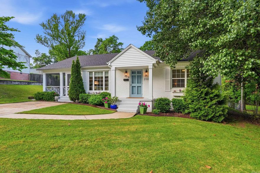 Nestled less than a mile from the Heights, this eye-catching home sits on nearly half an acre and is completely updated throughout. The open floor plan flows effortlessly, anchored by a magazine worthy eat-in-kitchen featuring quartz countertops, a large island, gas range, and a walk-in pantry with charming butcher block counters - all overlooking the great backyard. Tucked away at the rear of the home, the generous primary suite offers two walk-in closets and a stunning ensuite bath. Outside, you'll find a screened front porch perfect for relaxing, and a large, nicely landscaped backyard with quiet creek views - your own private retreat. This home is a must see!