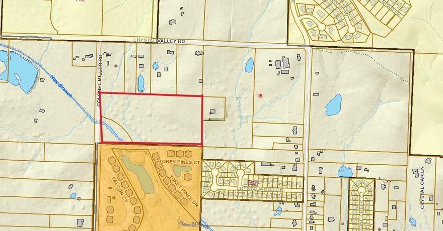 18 Acre property for sale, with utilities, flat land zoned residential.