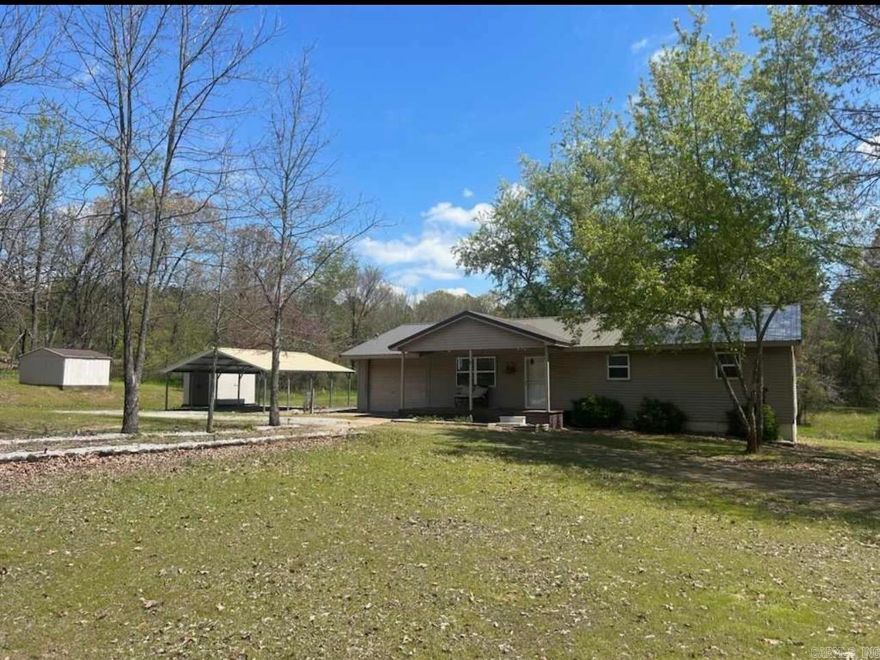 Come take a look at this 3 bedroom 2 bath home on 10.29 +/- acres just outside of Clarksville city limits! If you are looking for a country setting, this is the one for you! New metal roof in 2023, all electric package unit replaced in 2018, this home features a 20X20 carport and a pad for a shop.