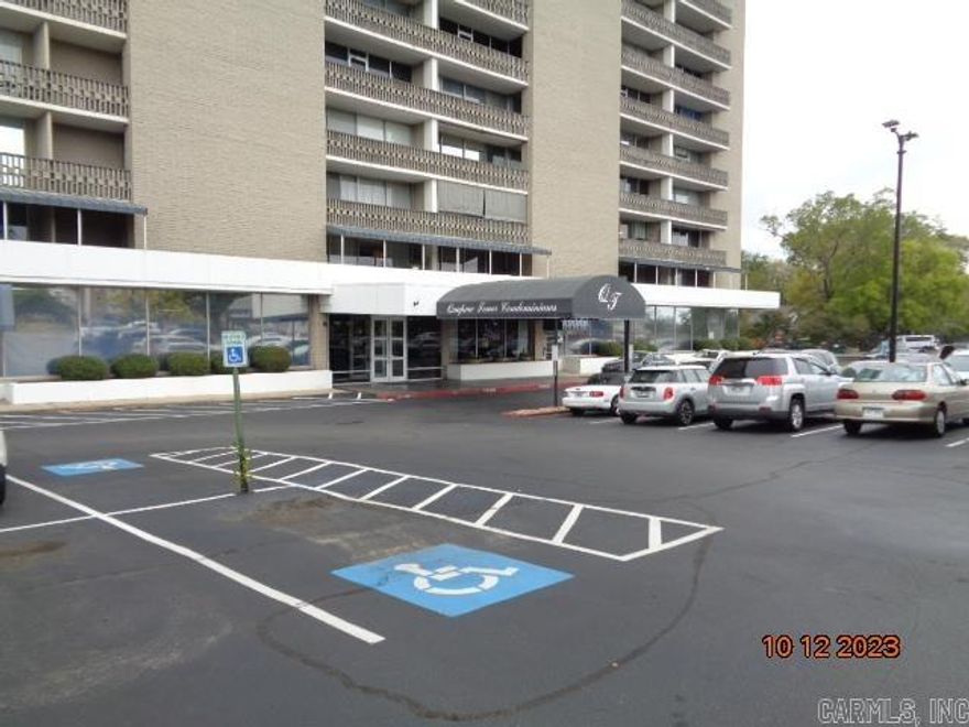 One bedromm one bath condo in Quapaw towers. Across street from Mcarthur Park.   Has a great eastern view off patio. Great secure location in the downtown area. Seller does not pay customary closing costs: including title policy, escrow fees, survey or transfer fees. Proof of funds required on cash transactions ; Lender Pre-Approval letter for financed offers (dated within last 30 days) “Property was built prior to 1978 and lead-based paint potentially exists”.