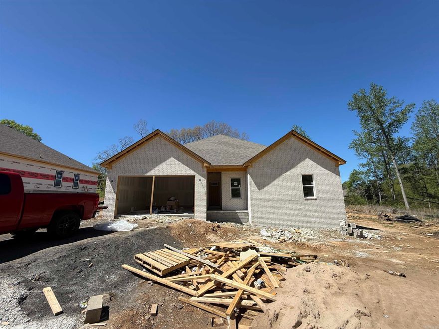 4-Bed, 2-Bath NEW CONSTRUCTION HOME! Located only 2-3 minutes from 67/167/I57 - this is a new neighborhood is soon to be ready for a new family! This home is ideal for someone living & working in the greater Cabot area, commuting to LRAFB, commuting to Conway, commuting to Searcy or elsewhere! Entering the homes foyer you see the living room ahead of you w/9' tall ceilings. This is an open concept home w/a split floorplan. The kitchen, dining & living room provide an ideal home for entertaining & making memories! These homes are fantastic homes for most all budgets whether a first-time home buyer, a first upgrade home or retirement home to downsize. Not to mention this home is also 3-minutes to the Cabot Schools Pre-K North and 9-minutes to Greystones Cypress Creek Golf Course too! Fantastic location & fantastic home! Do not miss out! SEE AGENT REMARKS.