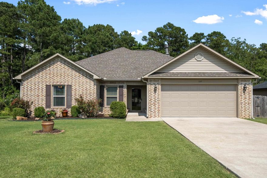 Nested in one of Hot Springs most sought-after neighborhoods and within a few minutes to the award winning Lake Hamilton School District, this exceptional home is one of the largest in Hamilton Park Subdivision. Lots of upgrades/updates include: New flooring in all three bedrooms, custom backsplash with under counter lighting, granite countertops, large walk-in pantry, chair railing in several rooms ,wood burning fireplace, screened in back porch with access to 16x12 deck overlooking large fenced backyard with wooded area behind fence for privacy. F5 Storm Safe Room in garage. Rainbird Sprinkler System. New roof 2023. This home combines the tranquility of suburban living with the convenience of close city access.