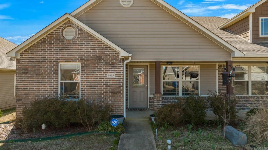 Make this inviting 3-bedroom, 2-bathroom townhome yours today! Nestled in the Crossing on The Greens community, this home offers both convenience and comfort. Enjoy easy access to Interstate 40 and Highway 64, as well as being just minutes away from a variety of grocery stores, shopping centers, and restaurants that Conway has to offer.  This home features beautiful hardwood flooring throughout, with tile in the wet areas. A two-car garage is conveniently located at the rear of the property, accessible via a one-way street, ensuring privacy and easy access.  A large tornado shelter is located inside the garage as well.  The HOA fee covers regular lawn care maintenance, adding extra value and ease to your lifestyle. The fully fenced in courtyard area provides additional privacy and comfort that not all homes in the area have. Whether you're looking to relax in your cozy home or enjoy the nearby amenities, this property offers it all.  Don’t miss the opportunity to make this lovely townhome yours! Schedule a tour today!  AGENTS SEE REMARKS