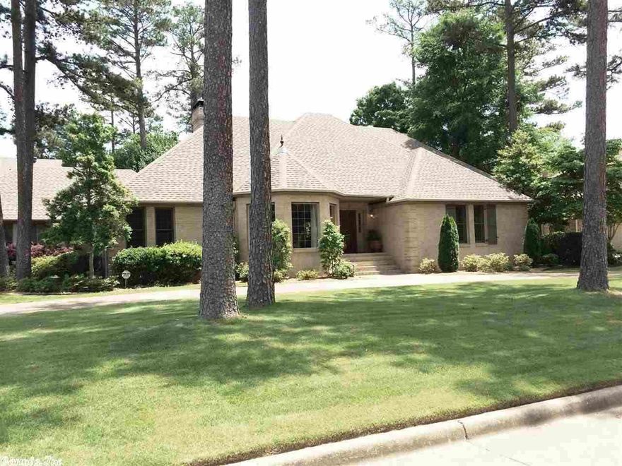 HARD TO FIND, ONE LEVEL in one of Chenal Valley's premier neighborhoods! This well appointed home has updates through-out. Gorgeous, site finished wood floors (no carpet),3 Bedrooms PLUS office, fabulous kitchen with granite slab counter tops, breakfast bar, stainless appliances, and nice breakfast area overlooking landscaped backyard w/incredible deck, open floor plan, lots of custom built-ins, huge laundry area, large outdoor storage that could be converted to golf cart garage