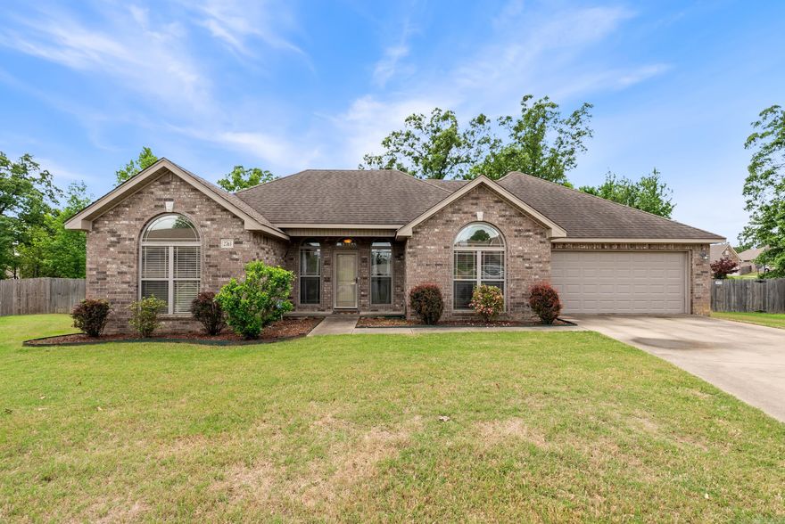 Come see this delightful 3-bed 2-bath home nestled in a serene cul-de-sac on nearly half an acre! This gem of a home features a cozy fireplace, spacious dining room, breakfast area, laundry room, new HVAC in 2024, and a 2 car garage. The master suite includes a large bathroom with a nice bathtub, walk-in shower, and a spacious walk-in closet. Enjoy a nice summer cookout on the expansive deck and your own private basketball court! Perfect home for anyone seeking modern comfort and tranquillity. Come see all that this home truly has to offer. Schedule your tour today!
