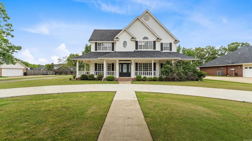 Discover this stunning white two-story residence in the desirable Tall Oaks subdivision near Sugar Hill. This is a perfect blend of space, accessibility and convenience.   Thoughtfully designed with comfort and accessibility in mind, this home offers: 6 bedrooms, 3.5 baths; handicap accessible layout; covered patio ideal for relaxing or entertaining by the pool; spacious rooms and open flow throughout; lake access within the neighborhood for recreation and scenic views; easy access to I-30 and quick drives to shopping, dining and city amenities; close to local schools and community services in Texarkana.   Beautifully maintained and located on a quiet, attractive street, this home is ideal for large families, multigenerational living or buyers needing accessible features without sacrificing style. New roof in 2017, new pool liner in 2018, new HVAC in 2019 and new pool pump in 2026. Refrigerator also stays!  Schedule a showing or request more details today-- this gem near Sugar Hill won't last long. Call 501-230-3715.