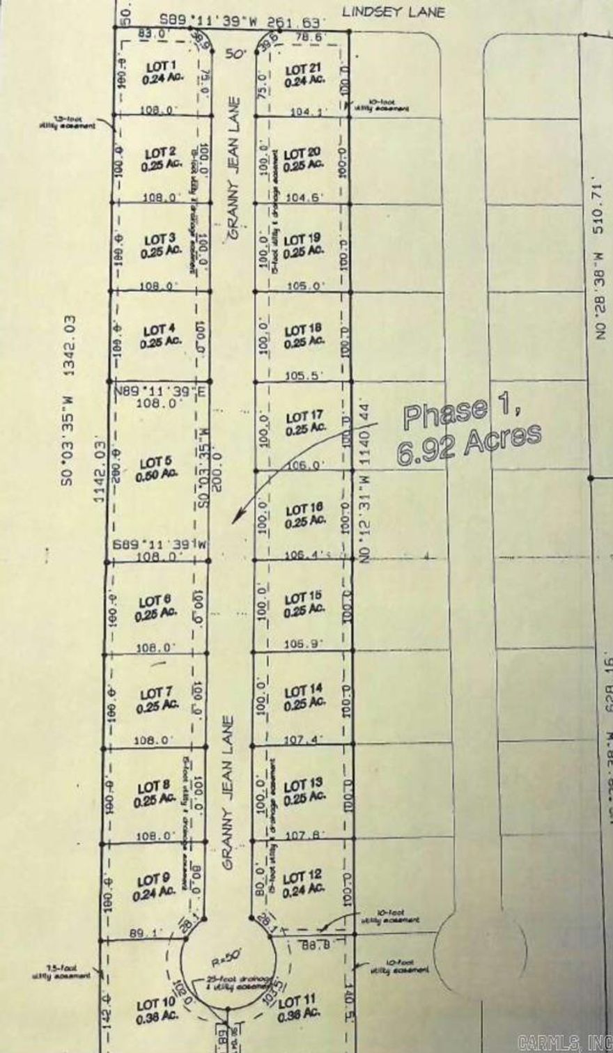 Residential Lots located in Oak Grove.