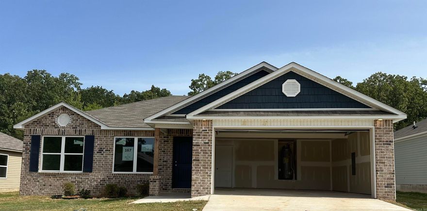 The Fulton II plan is a fan favorite. Come experience the beauty of this open-concept 3-bedroom plan. This plan comes with a covered patio!  Valuable upgrades included in this home: 2030 Low E tempered window in Master Bath, plumbing faucet upgrade 2, 8" deep Kitchen sink, door bell, 16" level 2 laminate bar top in Kitchen, level 2 laminate countertops, Luxury Vinyl Plank flooring in wet areas and Living Room and adjacent hallways, raised ceilings in Living Areas and Master Bedroom per municipal requirements, fiberglass exterior doors, Cheyenne style doors, back door half lite, baseboards level 2, full sod, microwave hood in Kitchen.    ***AGENTS: PLEASE SEE AGENT REMARKS/SHOWING REMARKS.***  THIS HOME SCHEDULED TO BE COMPLETE IN MID AUGUST.