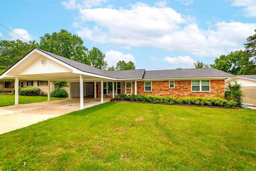 Charming home with income potential! Located in one of Hot Springs’ most established neighborhoods, this 3-bedroom, 1.5-bath brick home offers both comfort and opportunity. Original hardwood floors add timeless charm, while energy-efficient upgrades—including insulated windows, storm doors, and a newer roof—ensure low-maintenance living. The attached carport includes a storage area and laundry room, and the covered back patio overlooks a peaceful and private yard. Whether you’re looking for a move-in-ready family home or a solid investment with a long-term tenant already in place, this property checks all the boxes!